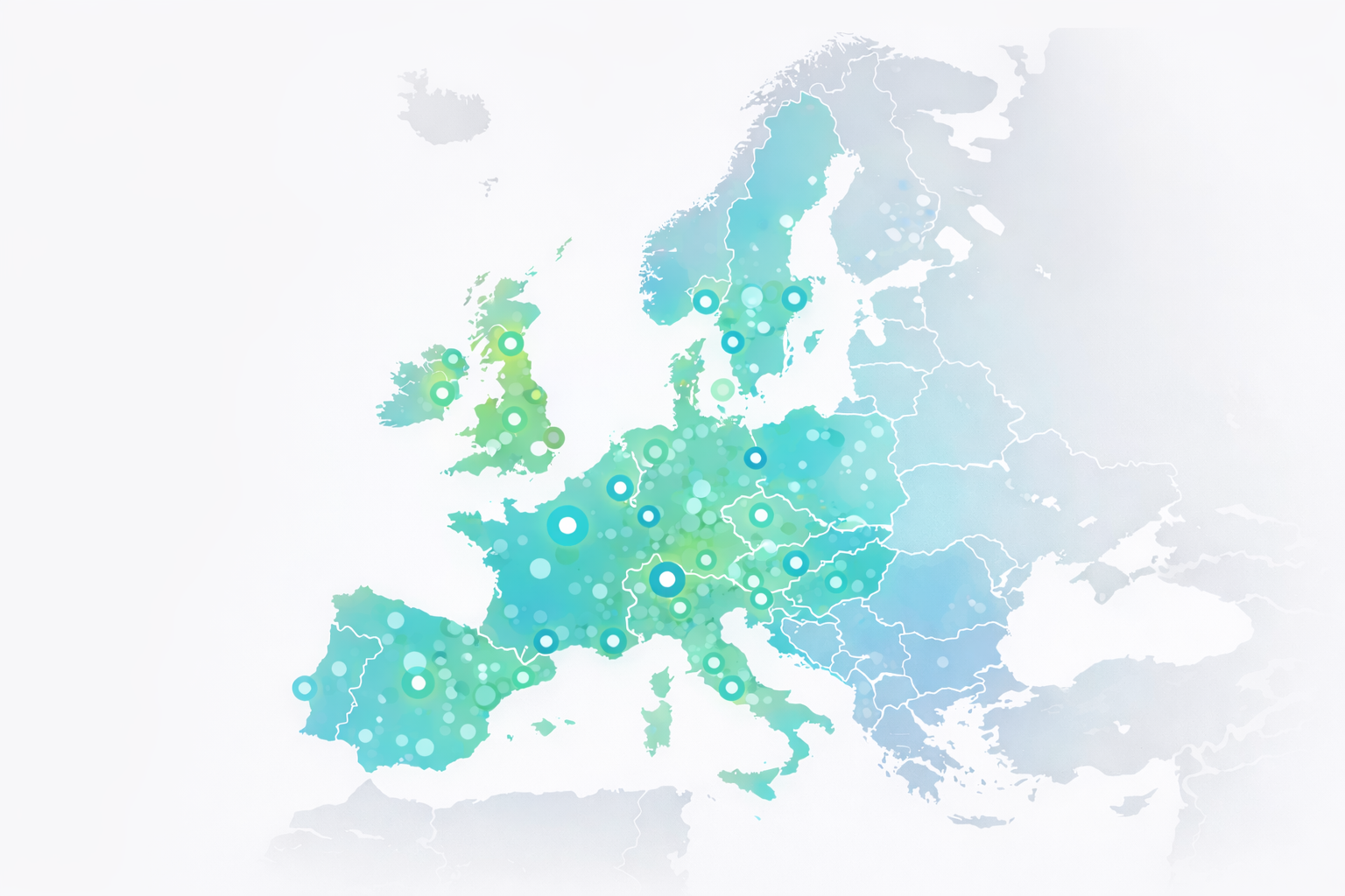 KI-Sichtbarkeitskarte europäischer Städte
